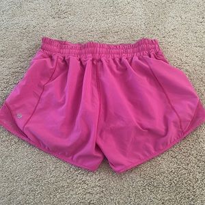 Pink size 8 4 inch lululemon shorts.